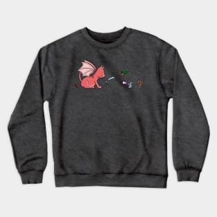 The Quest of the Red Dragoncat Crewneck Sweatshirt